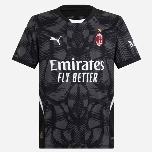 Tailandia Camiseta AC Milan Portero 2024/2025 Negro Gris